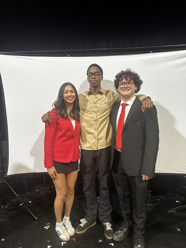 Photo of Chibu with the other two student trustees