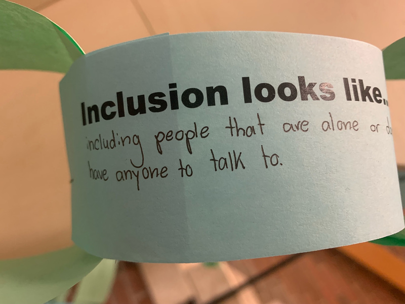 Photo of one of the messages on the tree