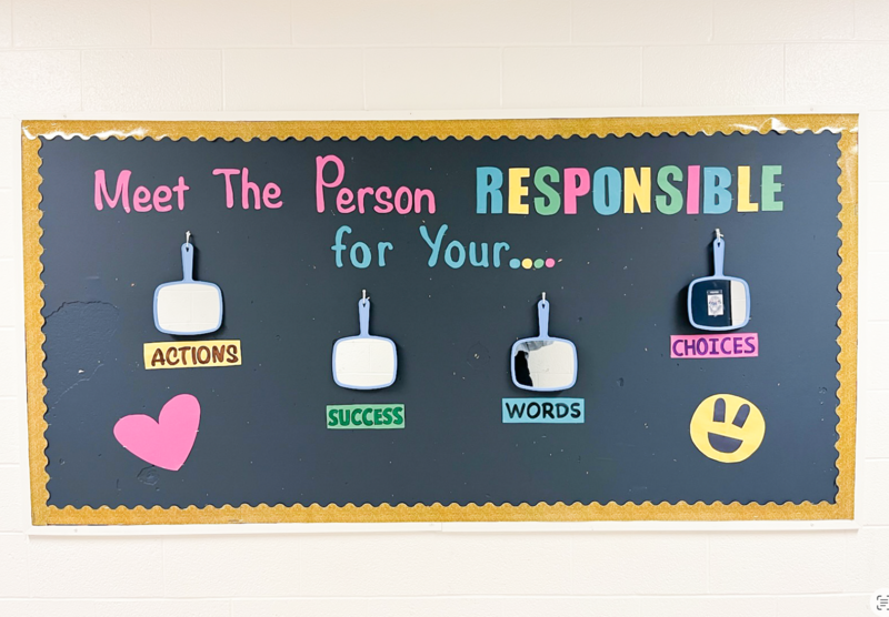 Photo of an information board during the Wellness Day