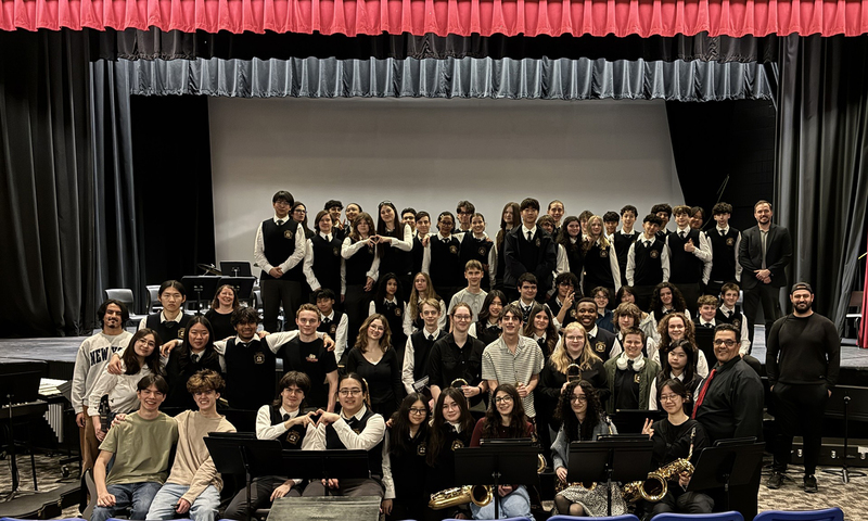 Group photo of Bishop Allen and Sir Robert Borden Music students and teachers