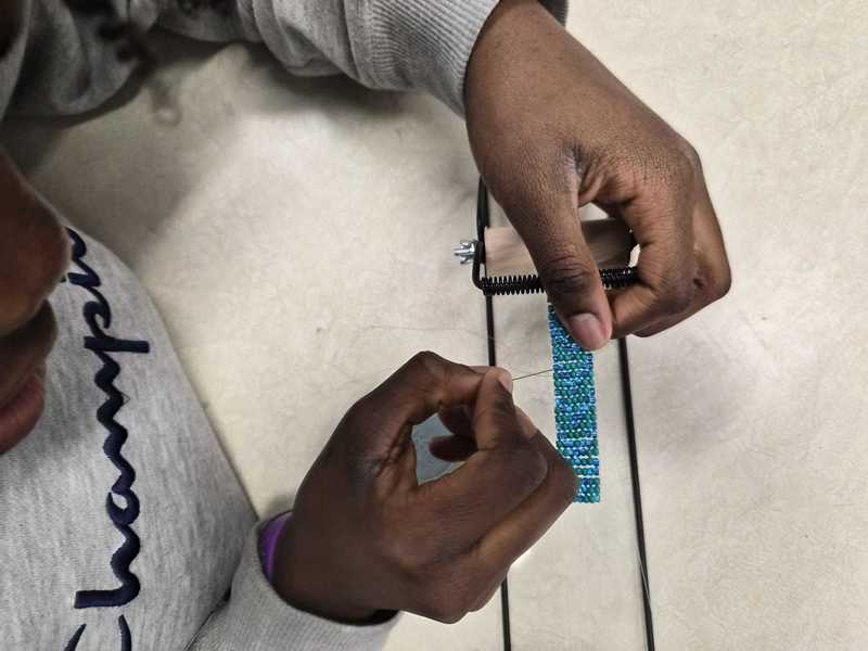 Grade 6 Students Explore Math and Indigenous Culture Through Traditional Loom Beading