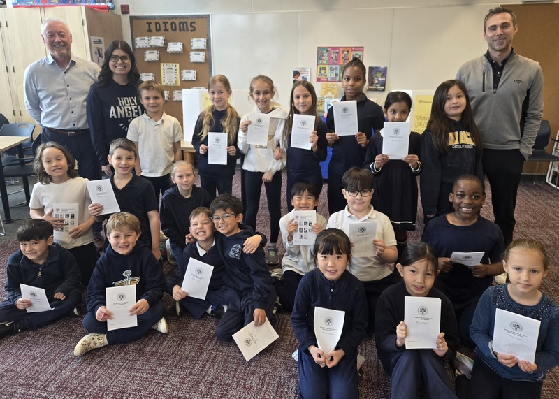 Holy Angels Catholic School Students Cast Votes for Blue Spruce Nominees in Forest of Reading Program