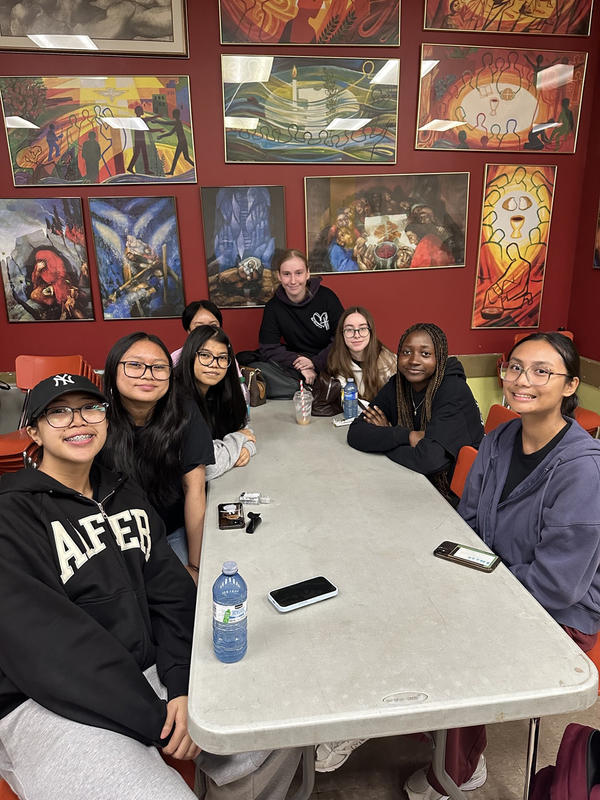 Photo of Marshall McLuhan students during the retreat