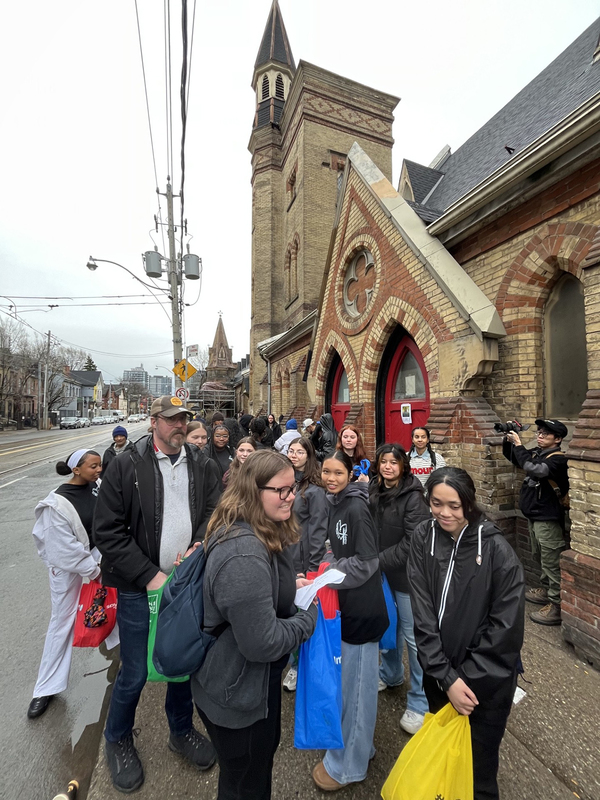 Photo of Marshall McLuhan students during the retreat