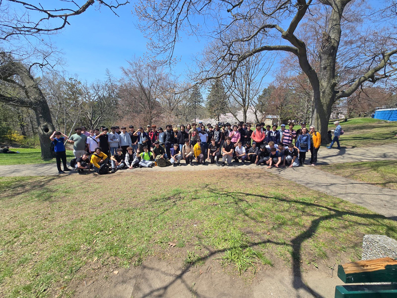 Photo of Chaminade students at the park