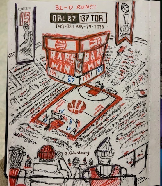 Toronto Raptors Artwork made by Aidan