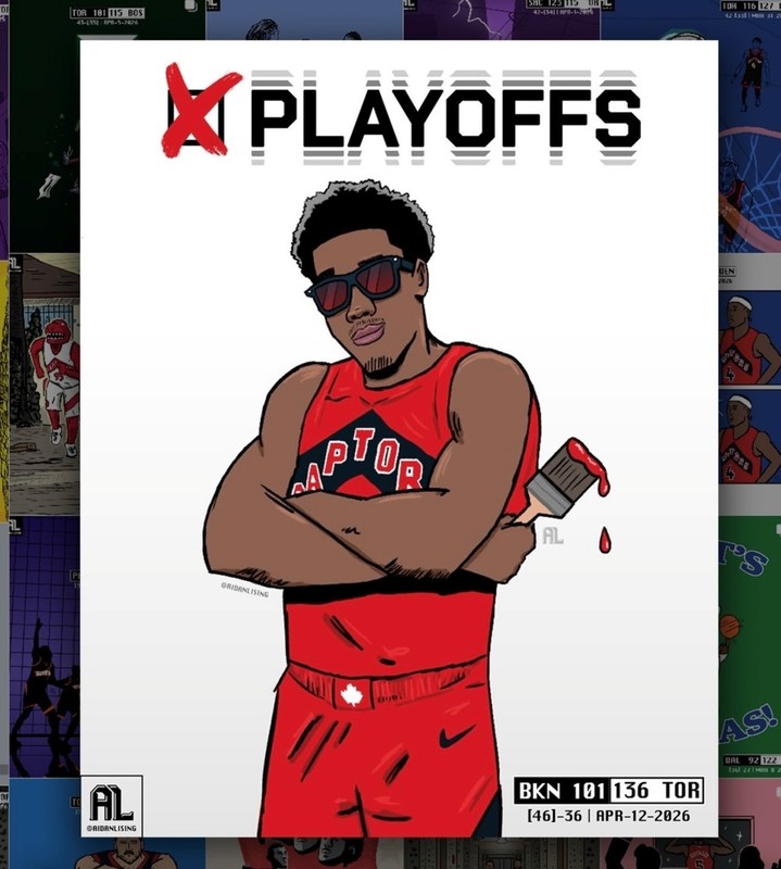 Toronto Raptors Artwork made by Aidan