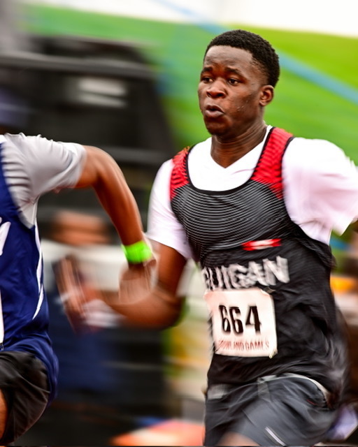 Photo of JCM athlete running during the meet
