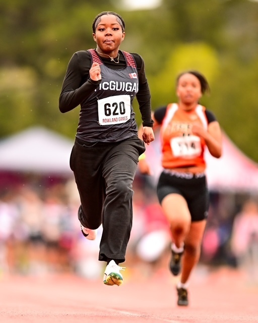 Photo of JCM athlete running during the meet
