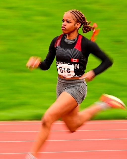Photo of JCM athlete running during the meet