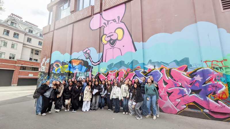 Group photo of the TCDSB and exchange students and staff together