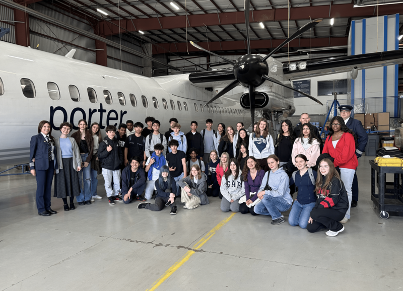 Michael Power Students Explore Aviation and Urban Geography at Billy Bishop Airport
