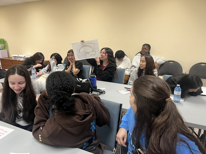 Photo of Loretto College students at the retreat