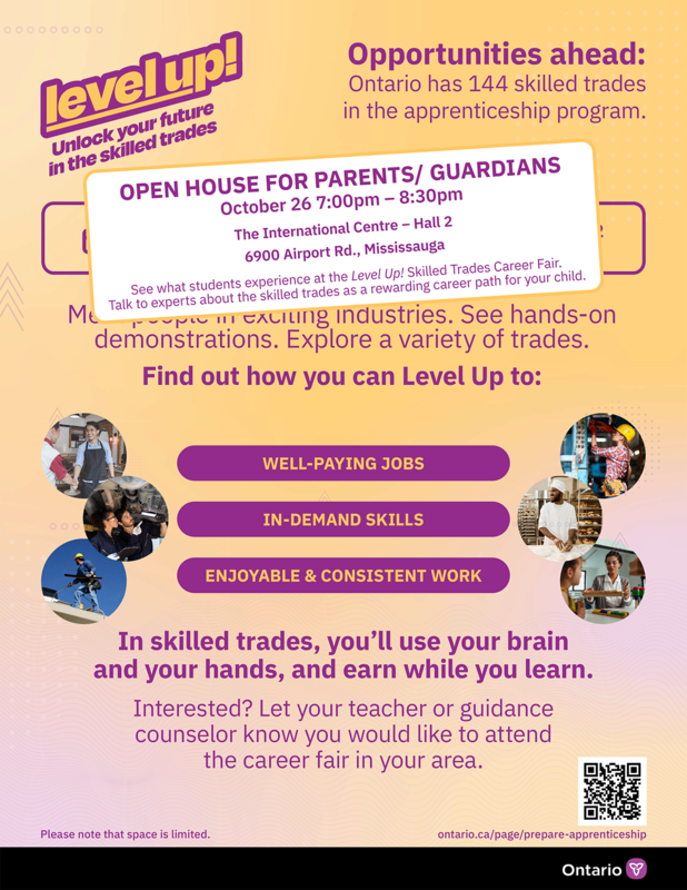 Level Up 2022 English flyer