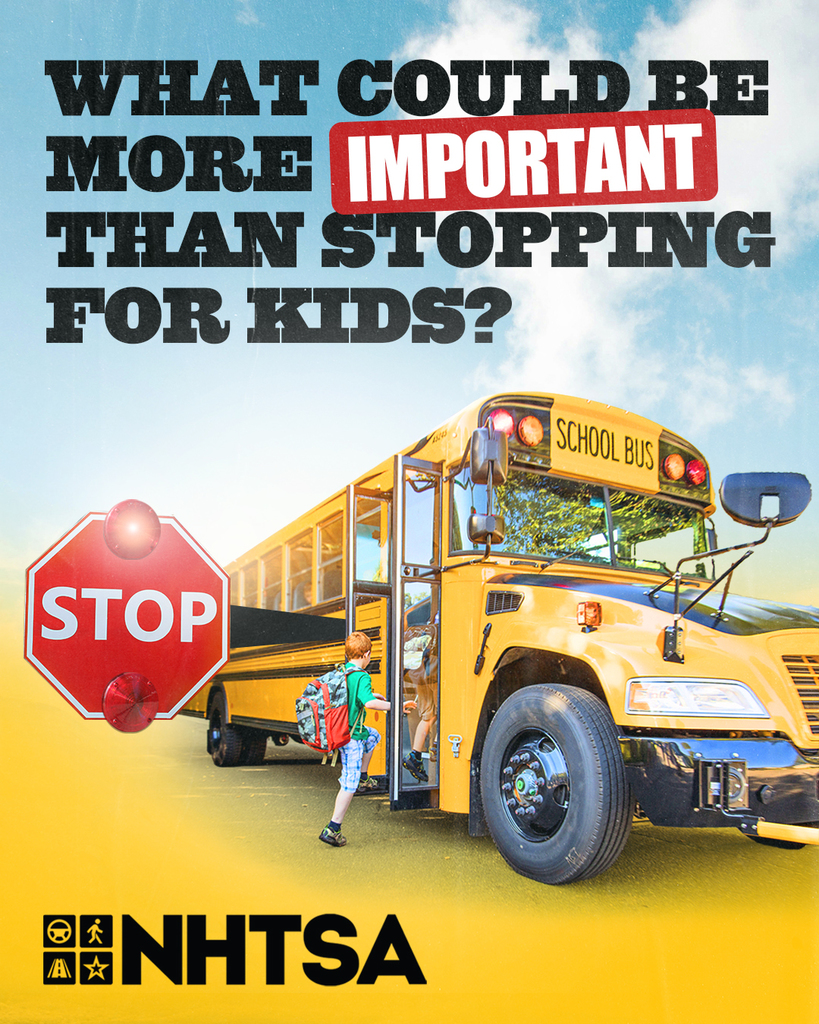 School bus safety poster