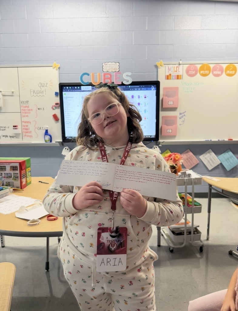 kid with items or letter