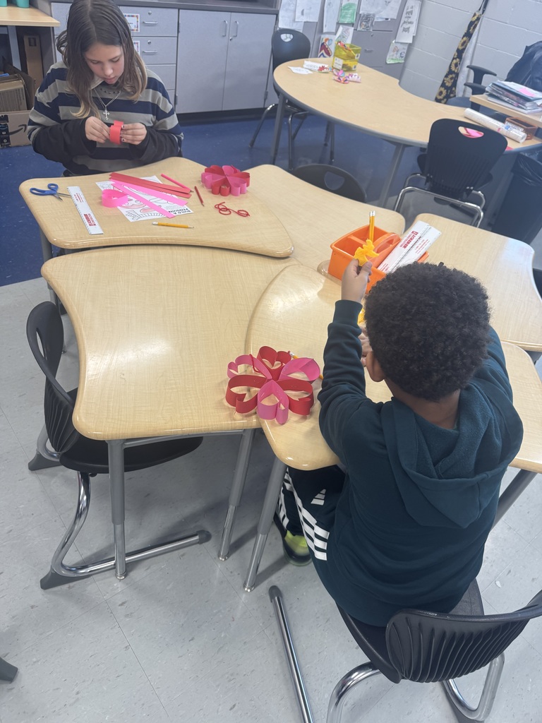 students working on wreaths 