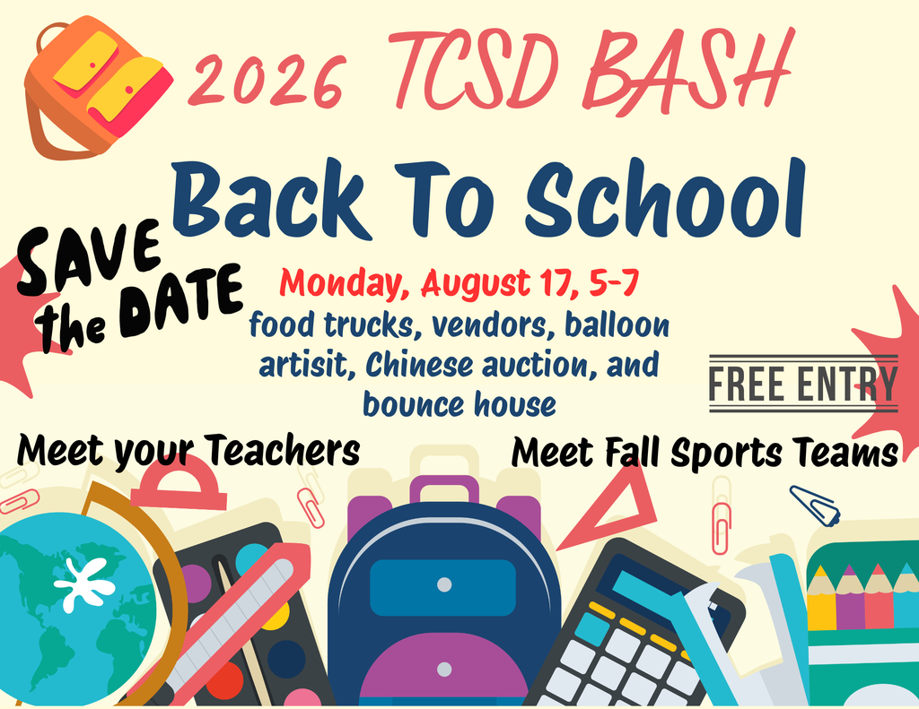 2026 Save the Date -TCSD Back to School Bash!