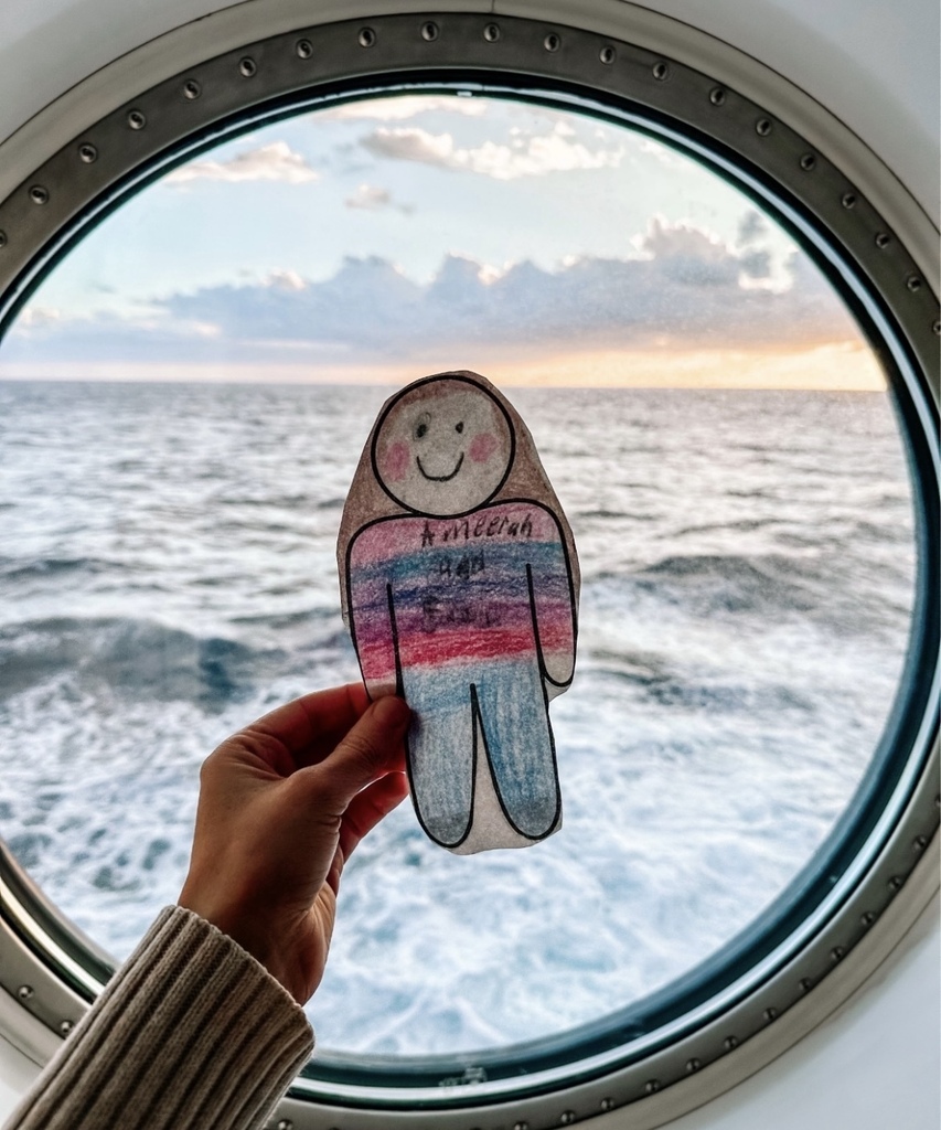 flat stanley in a place