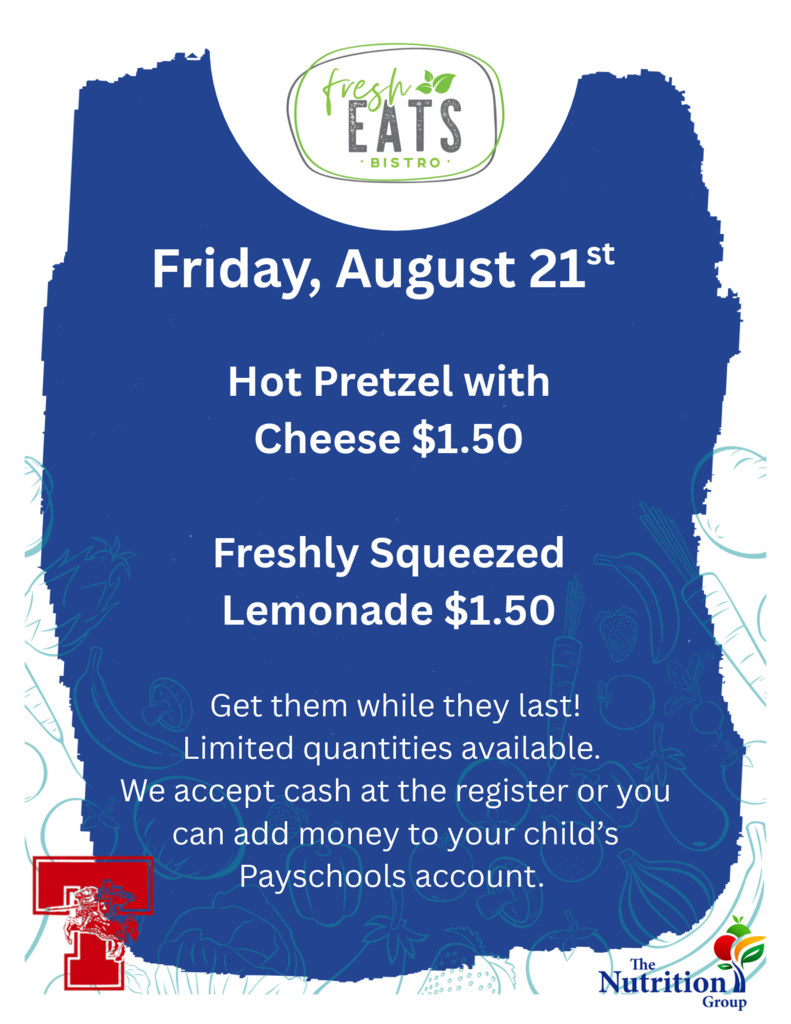 A la carte specials for Friday August 21st