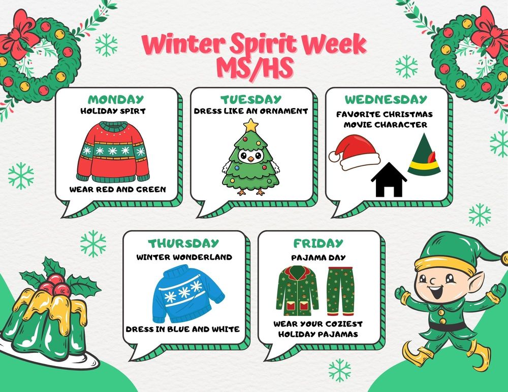 Winter Spirit Week MS/HS