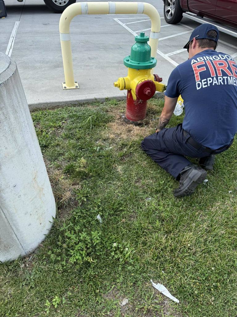 Abingdon fire Department - Fire Hydrant Painting