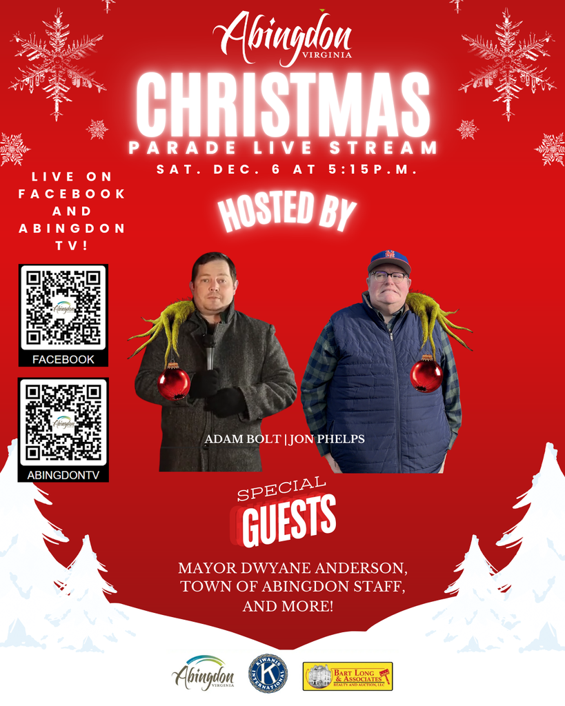 Christmas Parade Live Stream Flyer
