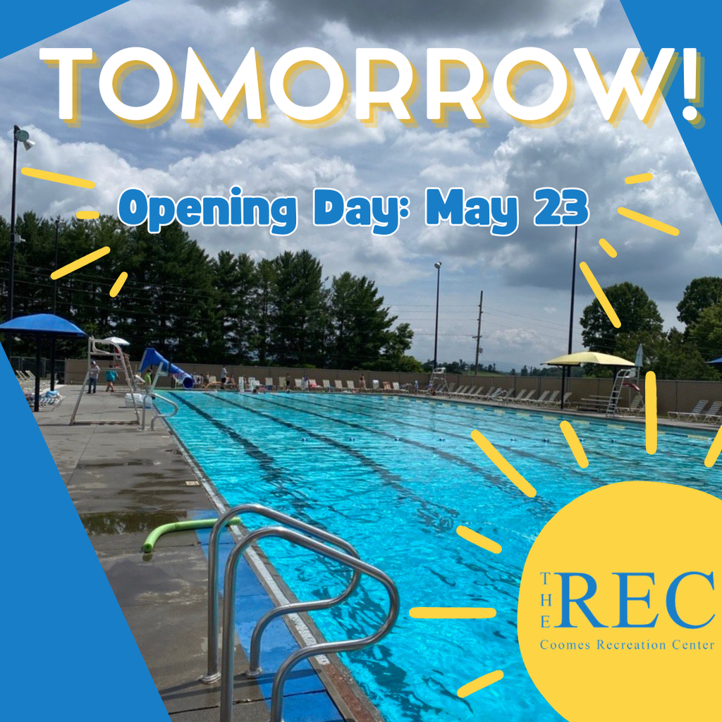 Outdoor Pool Opens Tomorrow