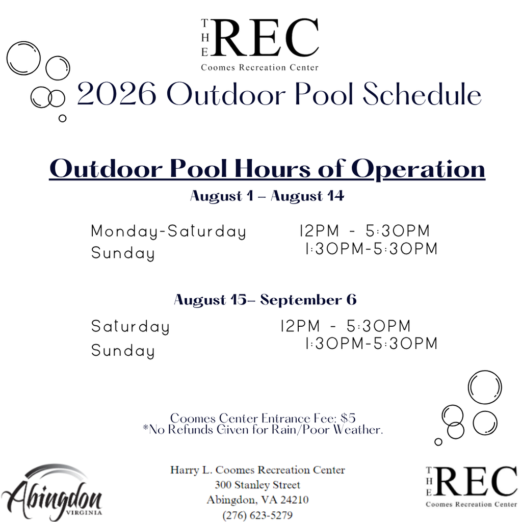 August Pool Schedule