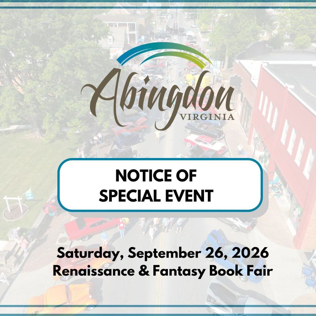 A flyer shows a town street with cars parked. A sign reads "Notice of Special Event". Below, it says "Renaissance & Fantasy Book Fair" and "Saturday, September 26, 2026".