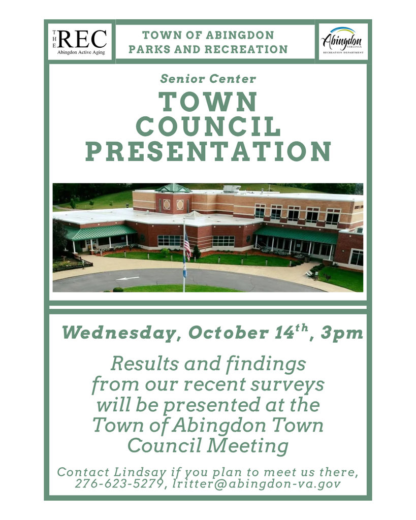 Senior Center Town Council Presentation
