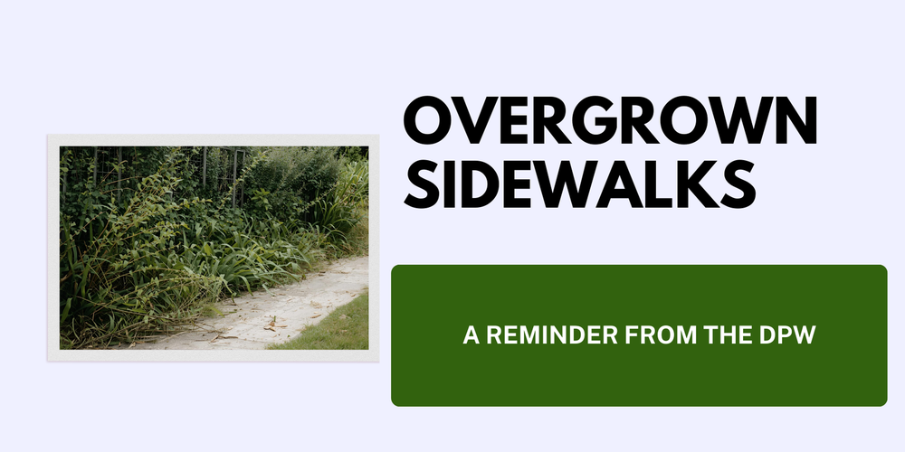 reminder from DPW