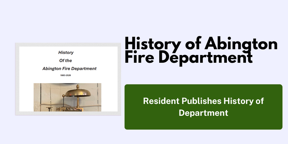 History of Abington Fire Department banner