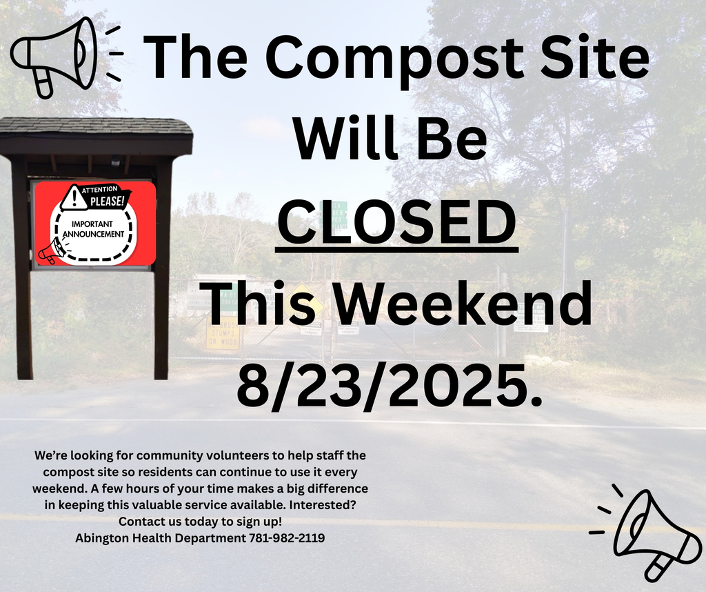 Compost Site Will Be Closed 8/23/25