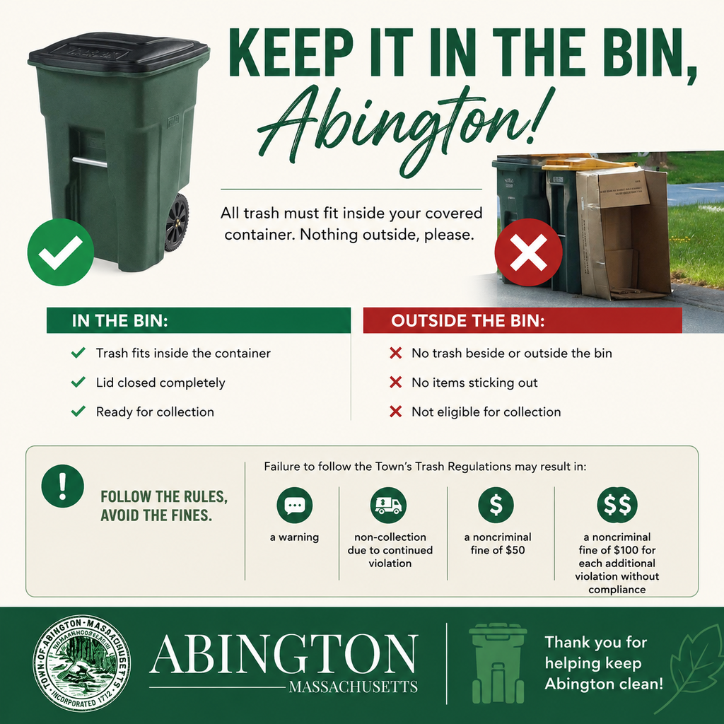 trash in abington