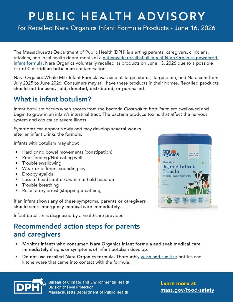 infant formula recall