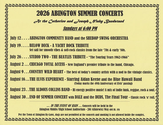 summer concert schedule