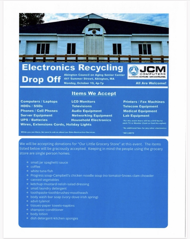 electronics drop off