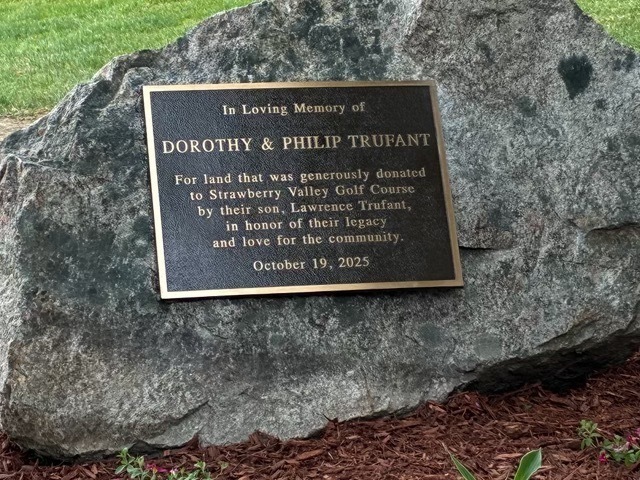  donated his parents name, Dorothy and Philip Trufant 