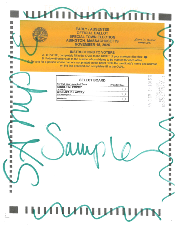 Sample Ballot