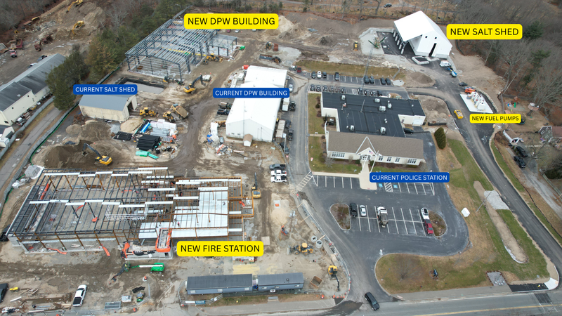drone of new DPW and Firestation Building