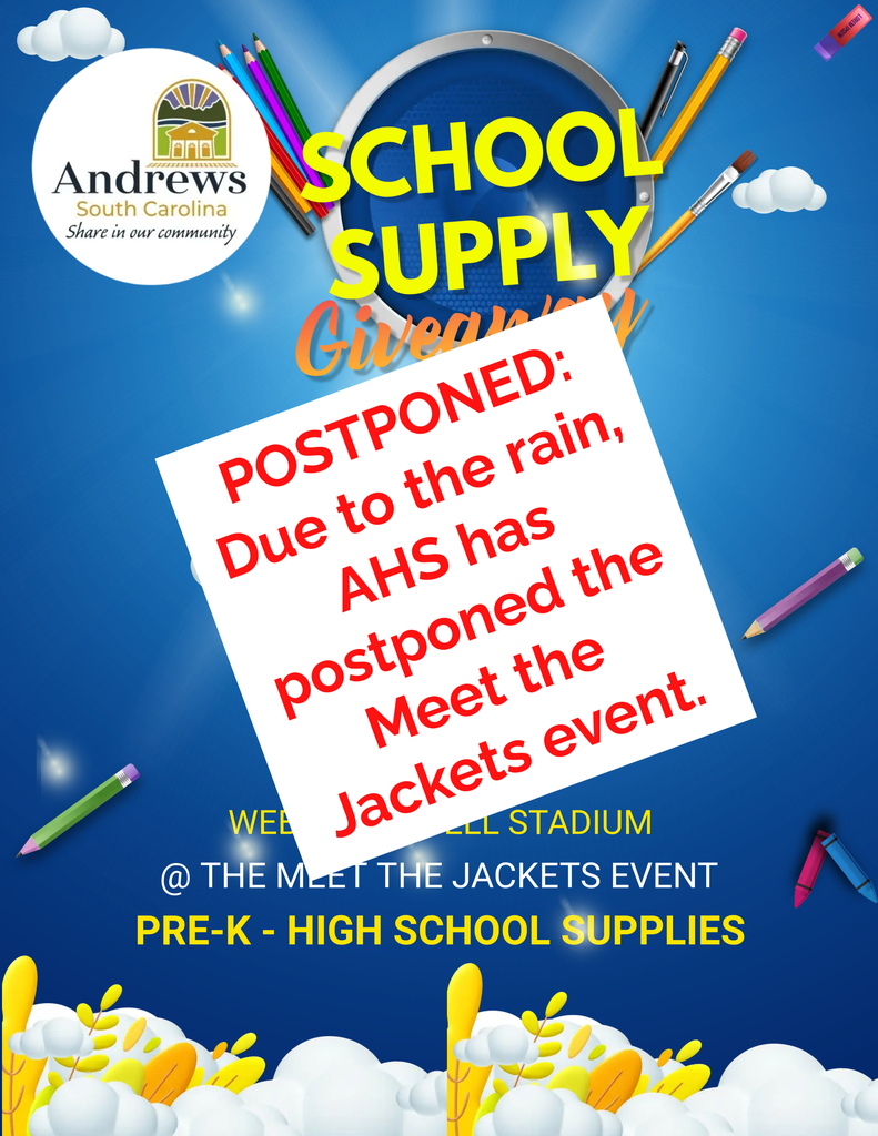 POSTPONED SCHOOL SUPPLY GIVEAWAY