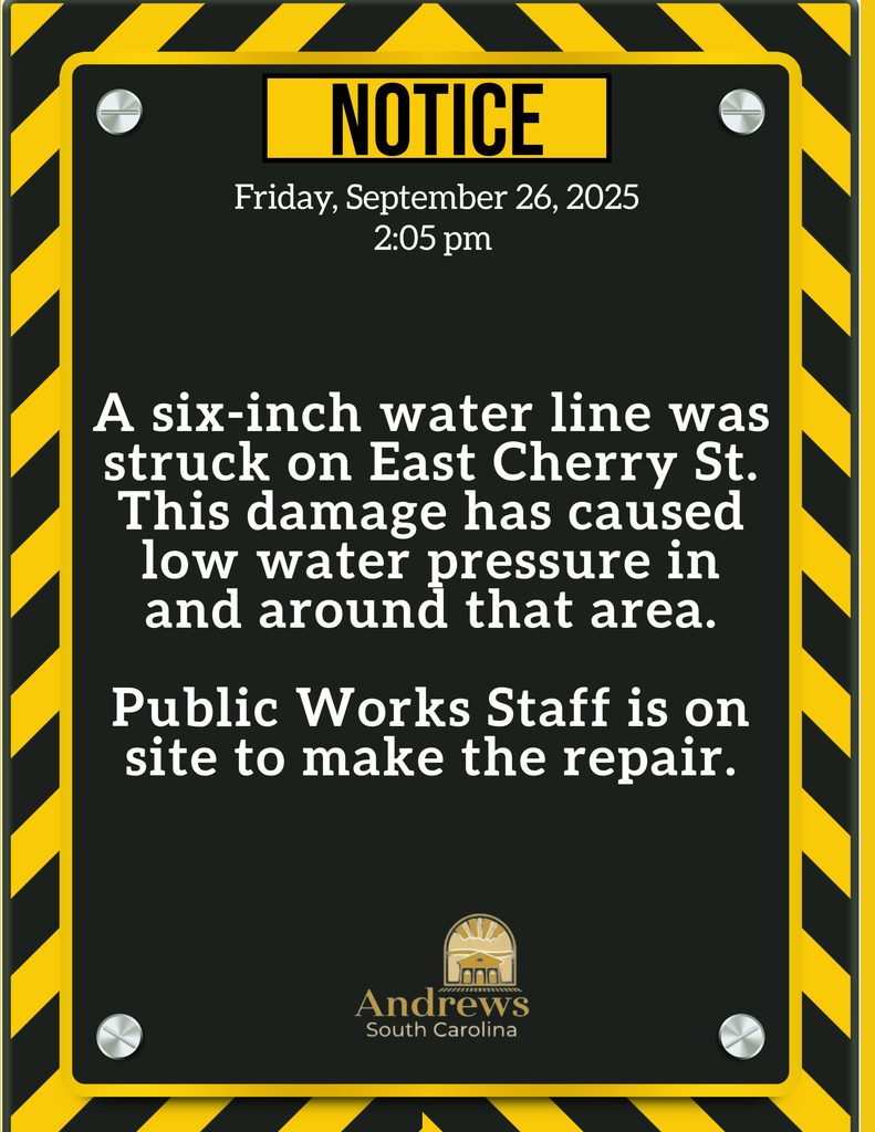 East Cherry Water Line Break