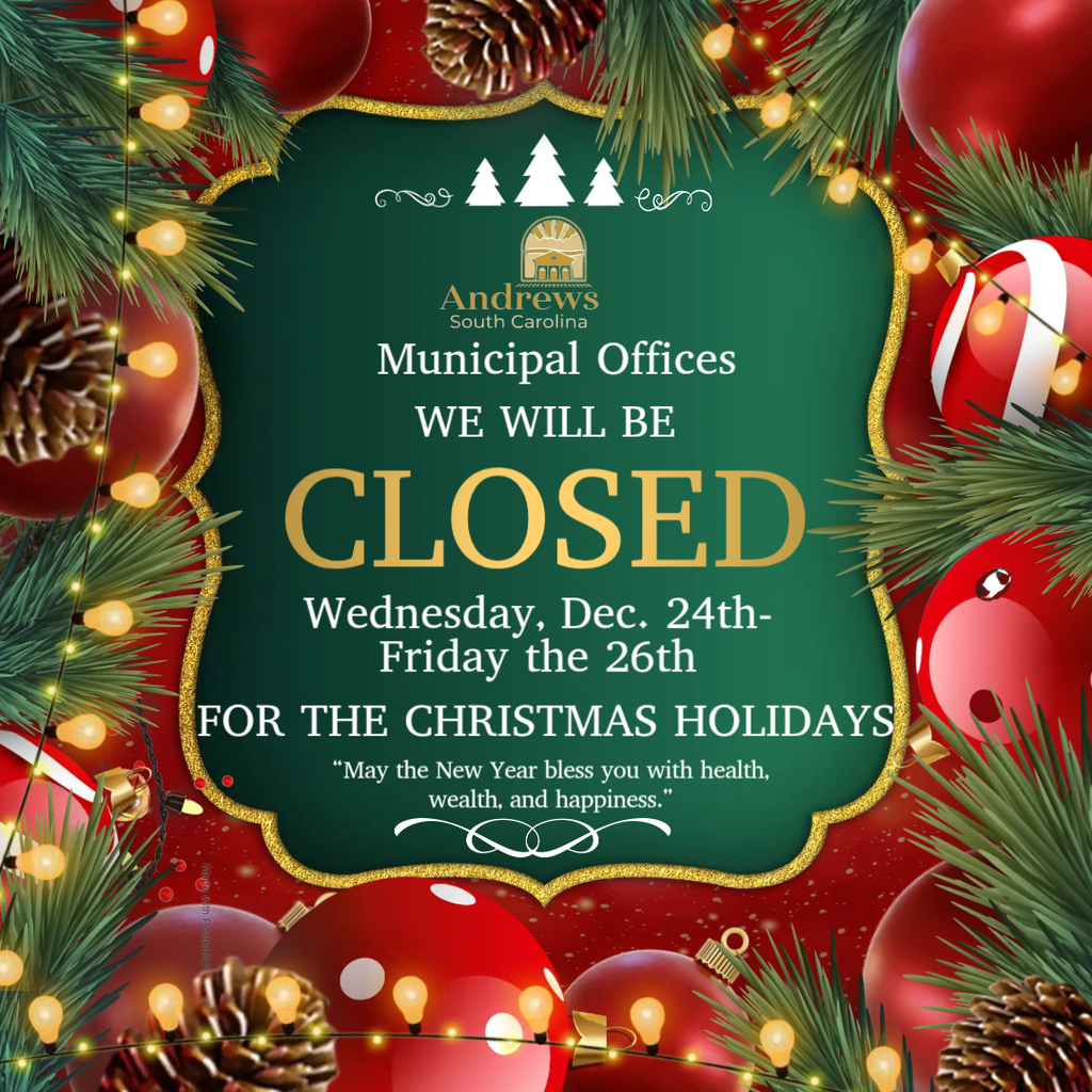 2025 Christmas Closure Dates