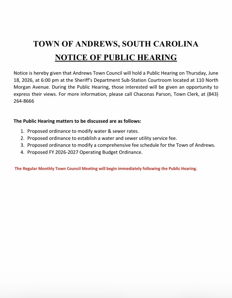 Public Hearing Notice