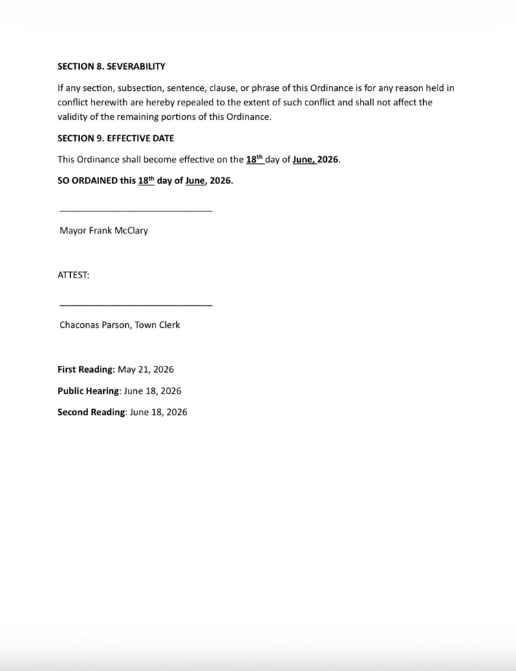 Water and Sewer Utility Service Fee page 3