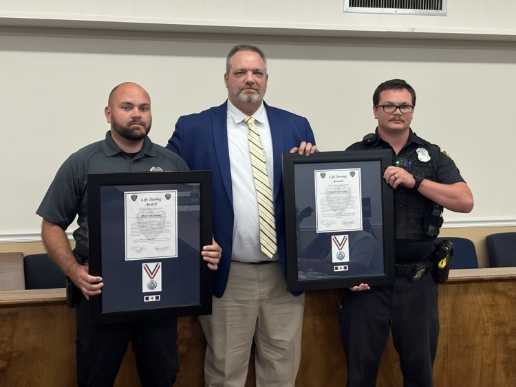 Chief Cockrell with Corporal Leister and Officer Hopkins