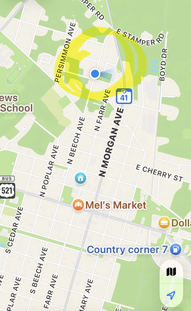 water leak location on N Beech Ave