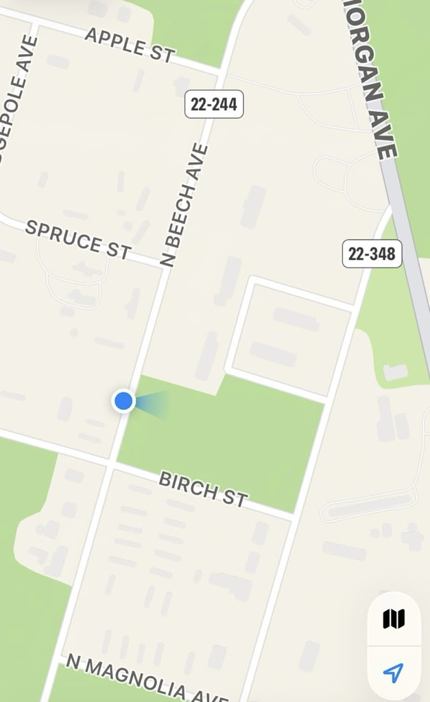 water leak location on N Beech Ave