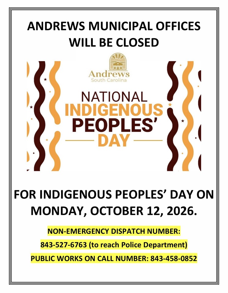 Closed for Indigenous Peoples’ Day, Monday, October 12, 2026. 